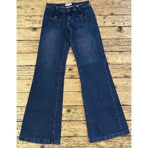 Billabong Women’s Size 28 Blue Bell Bottom/Flared Mid Rise Y2K Jeans NWT